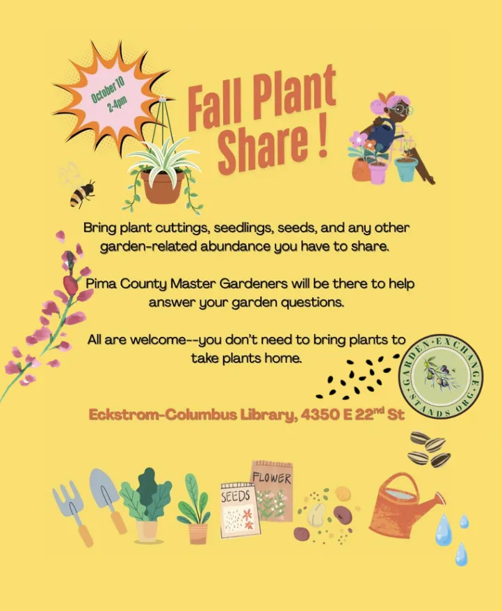 Pima County Master Gardeners Fall Plant Share
